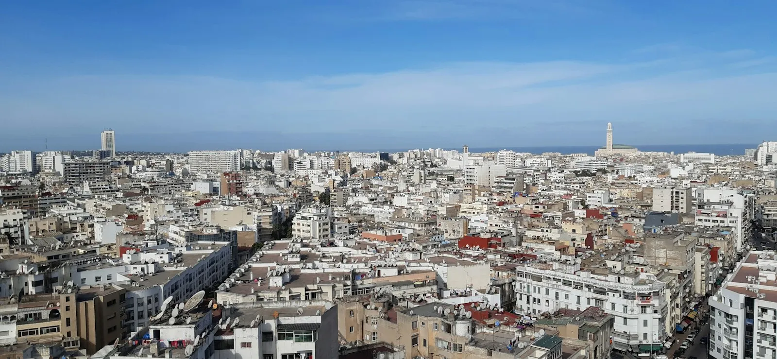 Les toits de Casablanca, vue aérienne